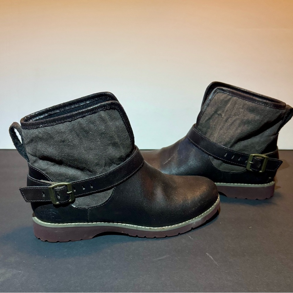 Black Ankle Boots with Buckle